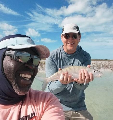 Fly fishing for Bonefish with Capt Shawn Riley, Andros Island, Bahamas