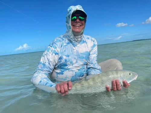 Fly fishing for Bonefish with Capt Shawn Riley, Andros Island, Bahamas