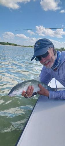 Fly fishing for Bonefish with Capt Shawn Riley, Andros Island, Bahamas