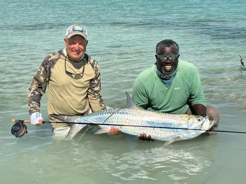 Fly fishing for Tarpon with Capt Shawn Riley, Andros Island, Bahamas