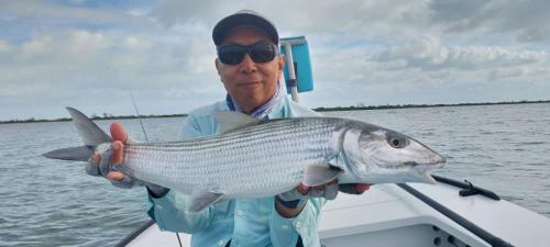 Fly fishing for Bonefish with Capt Shawn Riley, Andros Island, Bahamas