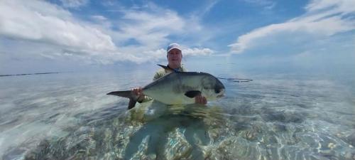 Fly fishing for Permit with Capt. Shawn Riley, Andros Island, Bahamas