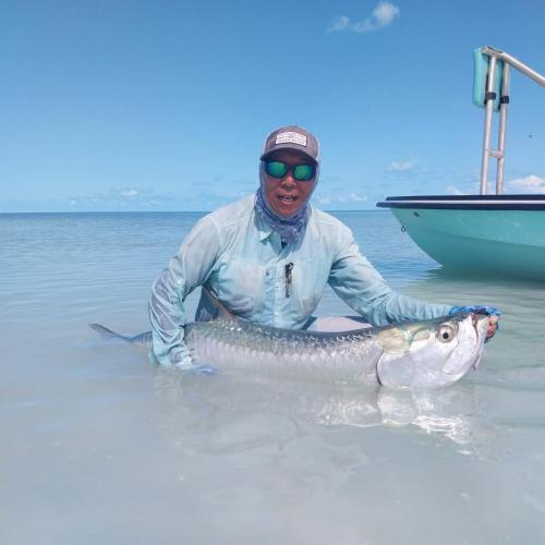 Fly fishing for Tarpon with Capt. Shawn Riley, Andros Island, Bahamas