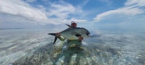 Fly fishing for Permit with Capt. Shawn Riley, Andros Island, Bahamas